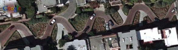 Flash Earth Lombard Street from Google